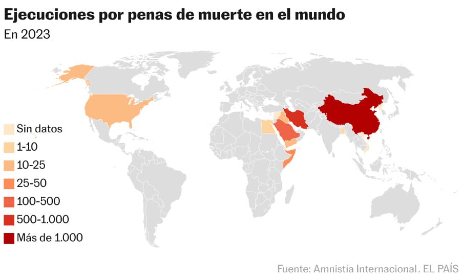 Ejecuciones por penas de muerte en el mundo