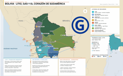 MAPA DE LOS RECURSOS E INFRAESTRUCTURAS ESTRATÉGICAS DE BOLIVIA