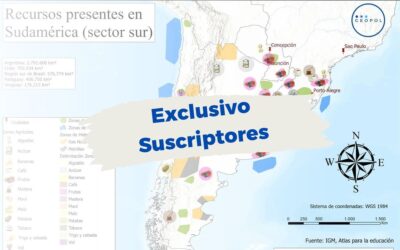 MAPA DE RECURSOS ESTRATÉGICOS DEL CONO SUR AMERICANO