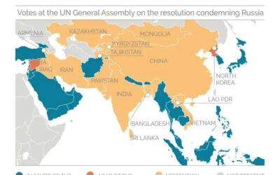 LOS PAÍSES DE ASIA CON POSICIONAMIENTO NEUTRAL SOBRE LA GUERRA DE UCRANIA